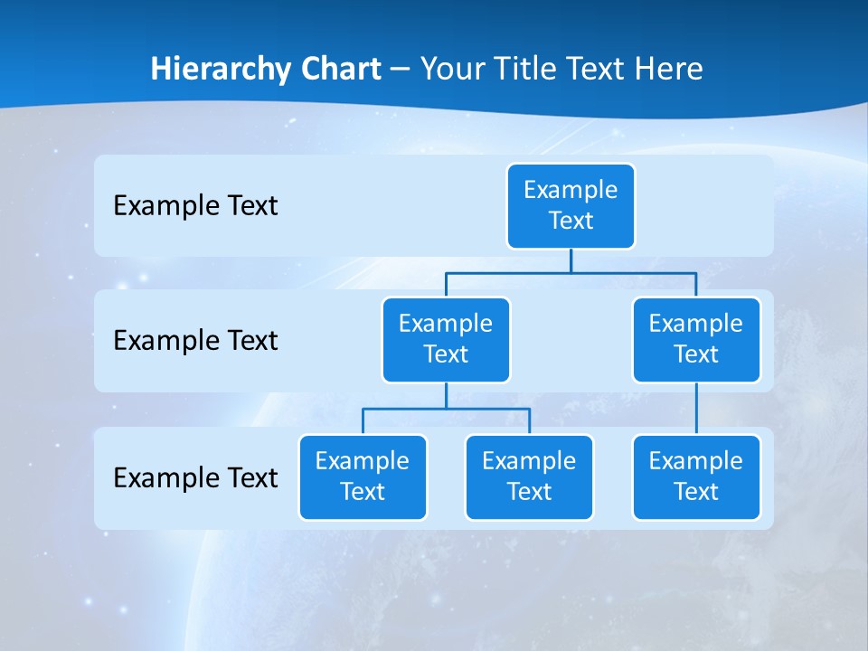 Blue Planet Earth In Outer Space PowerPoint Template