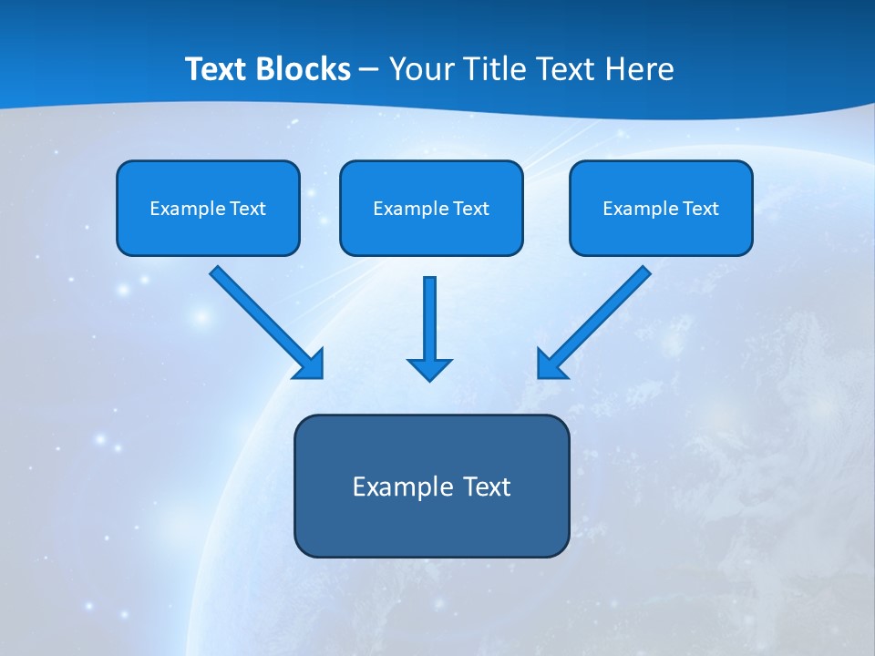 Blue Planet Earth In Outer Space PowerPoint Template