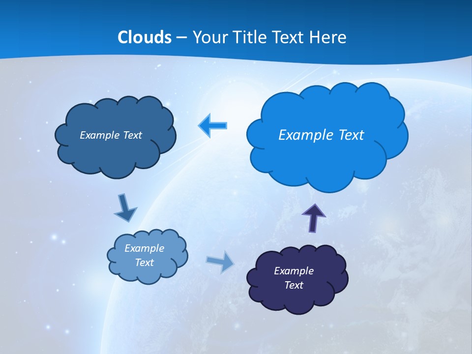 Blue Planet Earth In Outer Space PowerPoint Template
