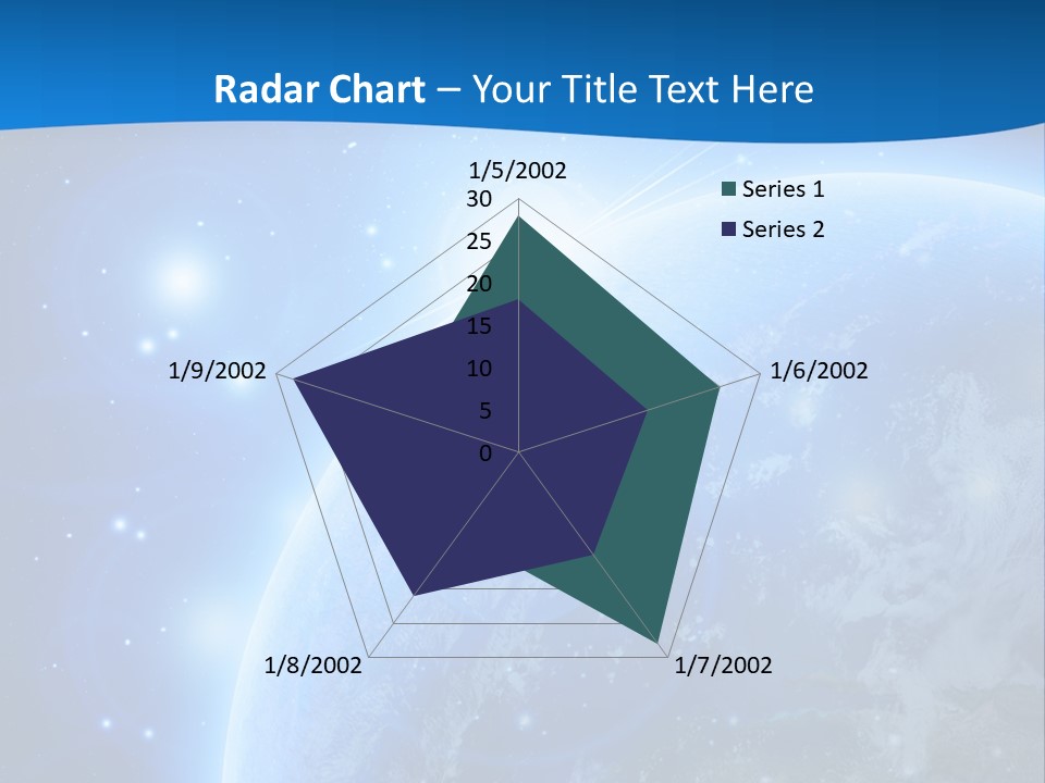 Blue Planet Earth In Outer Space PowerPoint Template