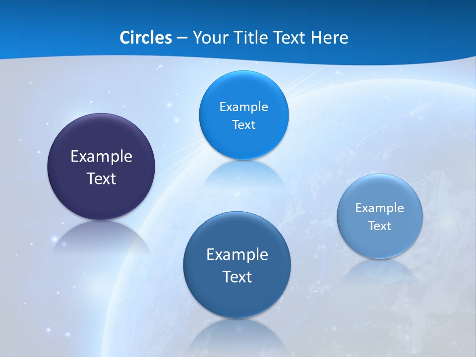 Blue Planet Earth In Outer Space PowerPoint Template