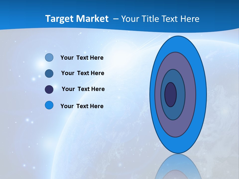 Blue Planet Earth In Outer Space PowerPoint Template