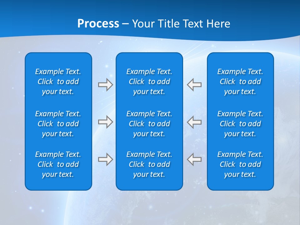 Blue Planet Earth In Outer Space PowerPoint Template