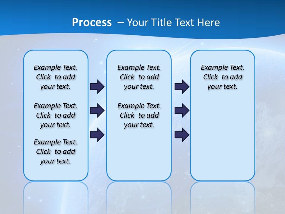 Blue Planet Earth In Outer Space PowerPoint Template