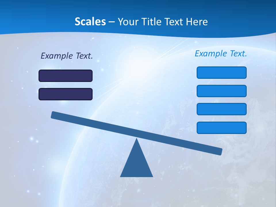 Blue Planet Earth In Outer Space PowerPoint Template