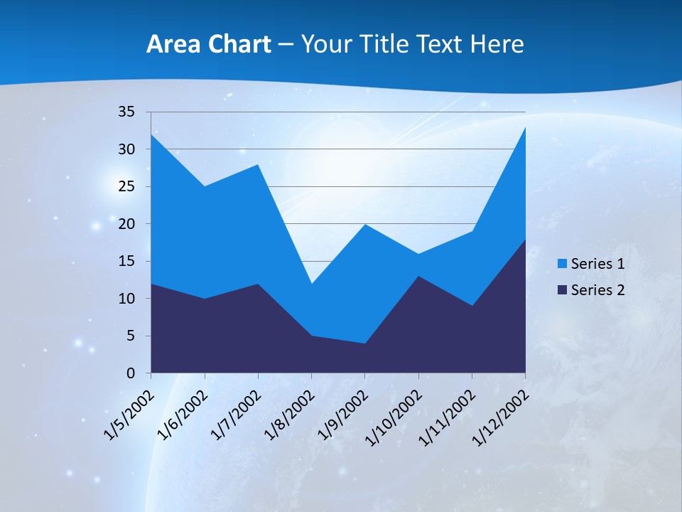 Blue Planet Earth In Outer Space PowerPoint Template
