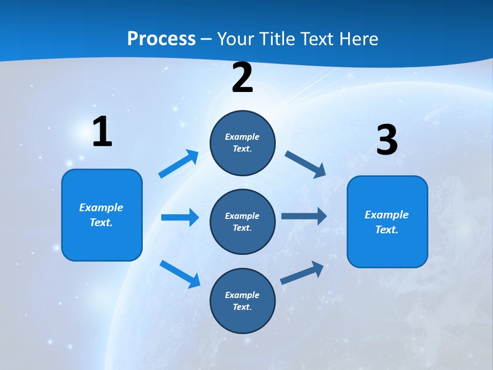 Blue Planet Earth In Outer Space PowerPoint Template