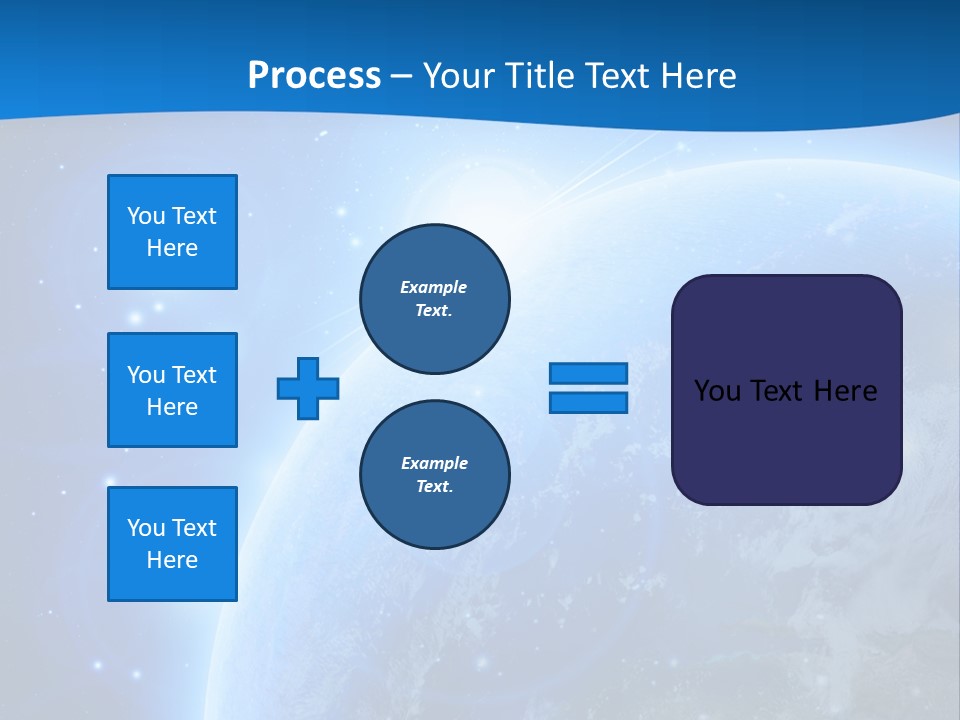 Blue Planet Earth In Outer Space PowerPoint Template