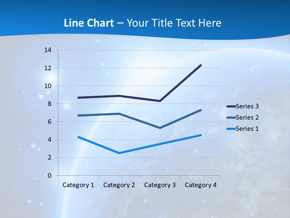Blue Planet Earth In Outer Space PowerPoint Template