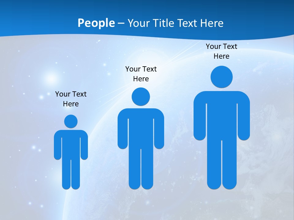 Blue Planet Earth In Outer Space PowerPoint Template