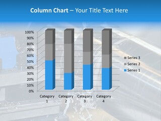 Machine For Cutting Steel And Sparks PowerPoint Template