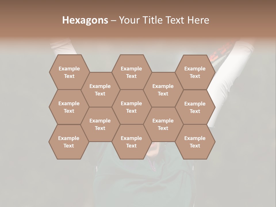 Childing Winning Tennis Game PowerPoint Template