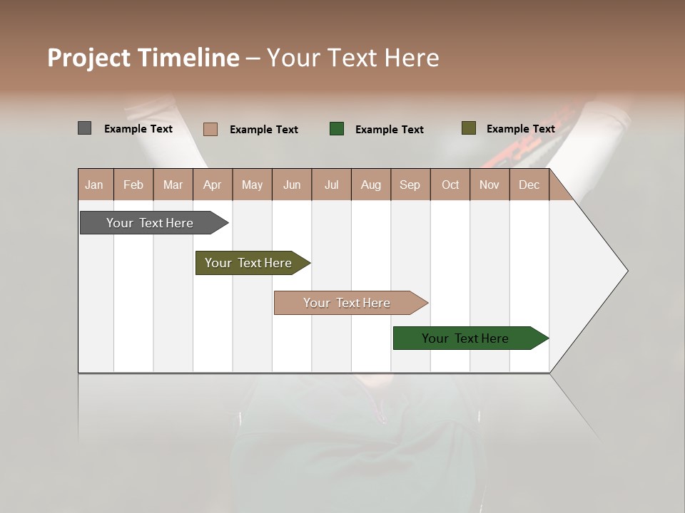 Childing Winning Tennis Game PowerPoint Template