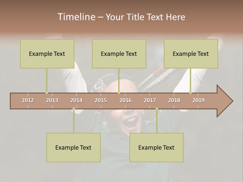 Childing Winning Tennis Game PowerPoint Template