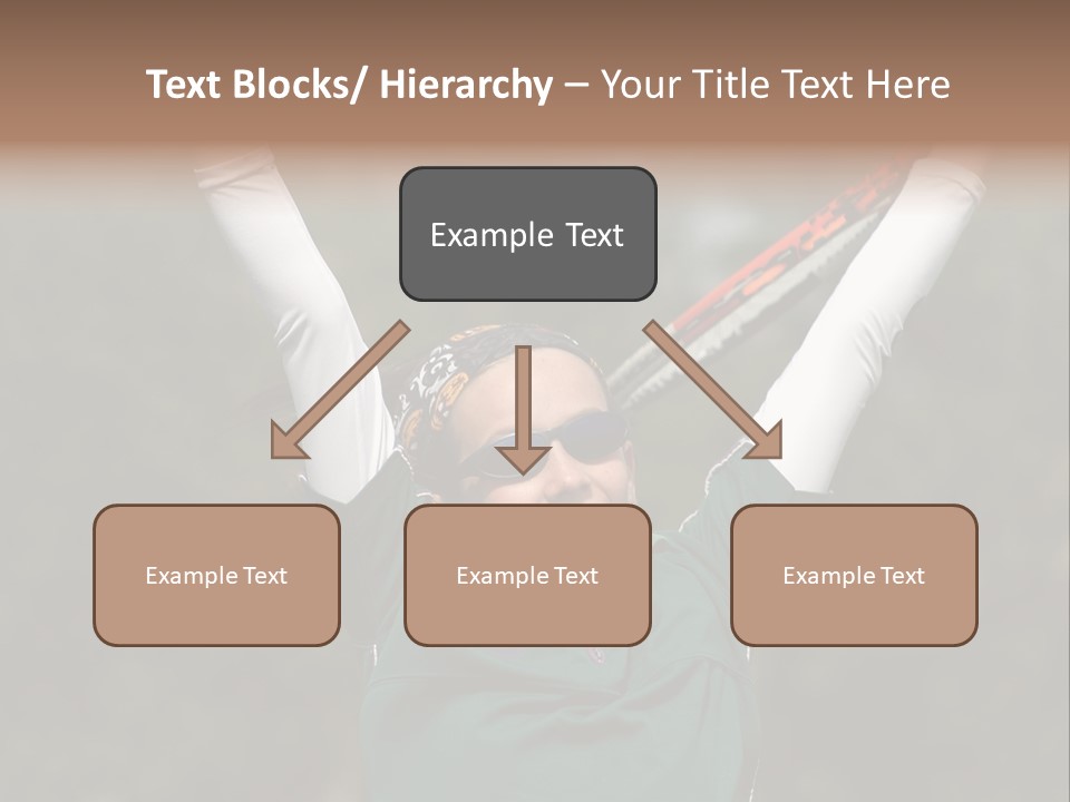 Childing Winning Tennis Game PowerPoint Template