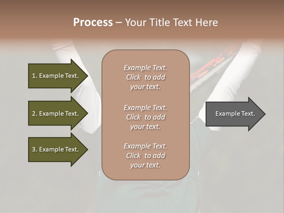 Childing Winning Tennis Game PowerPoint Template