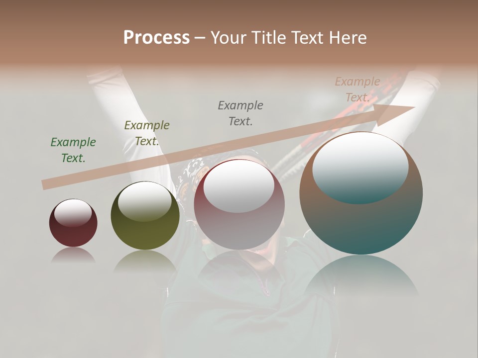 Childing Winning Tennis Game PowerPoint Template