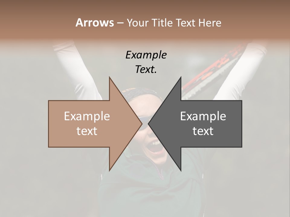 Childing Winning Tennis Game PowerPoint Template