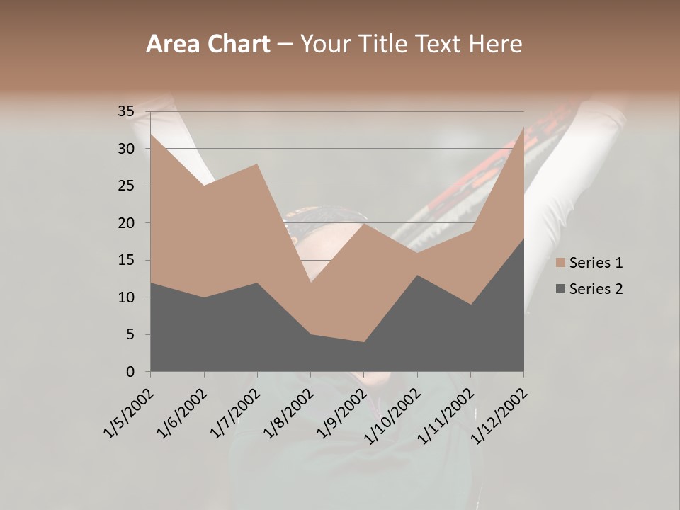 Childing Winning Tennis Game PowerPoint Template