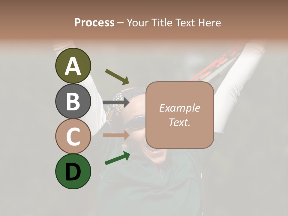 Childing Winning Tennis Game PowerPoint Template