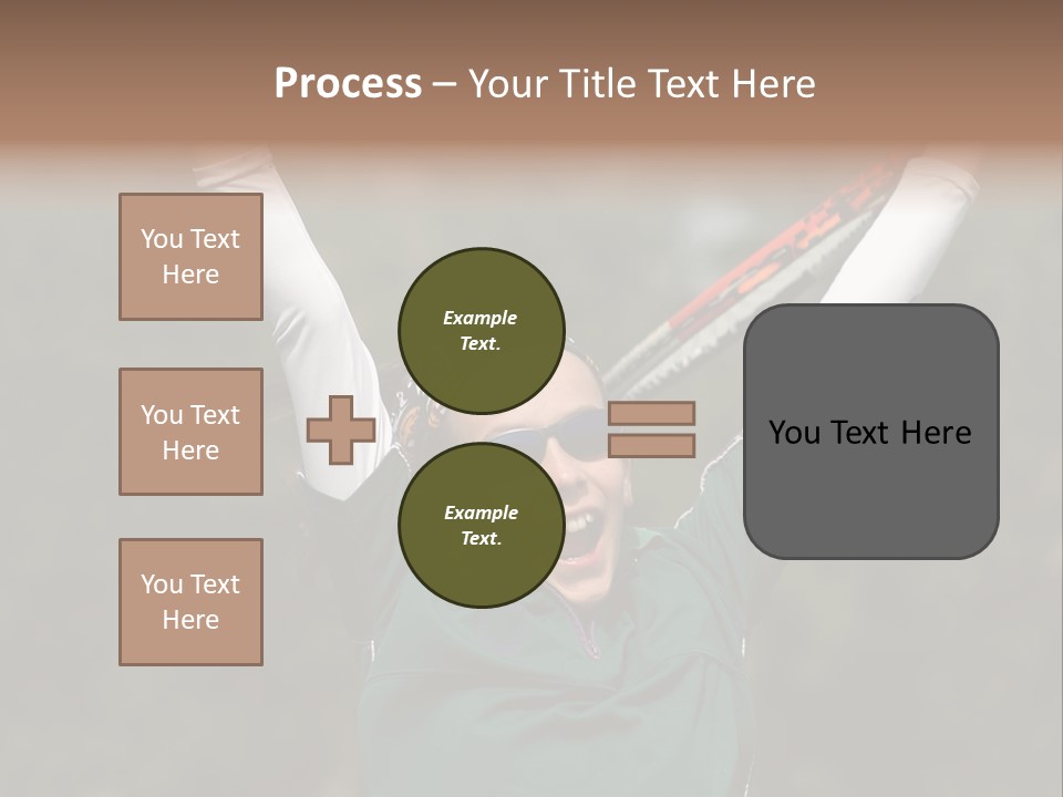 Childing Winning Tennis Game PowerPoint Template