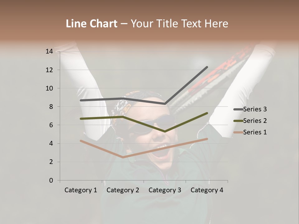 Childing Winning Tennis Game PowerPoint Template