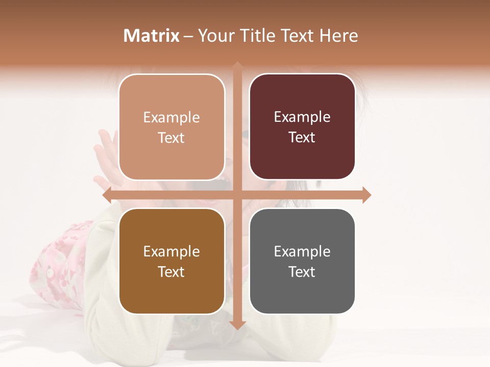 Little Asian Girl With A Smile PowerPoint Template