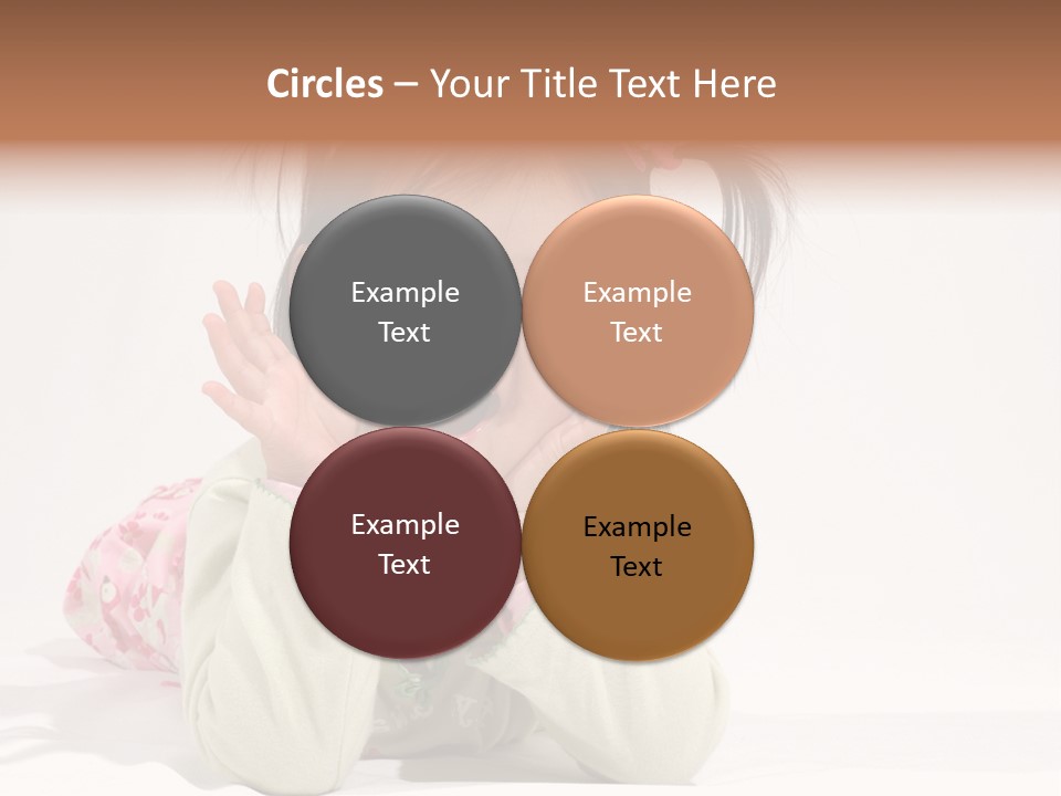 Little Asian Girl With A Smile PowerPoint Template