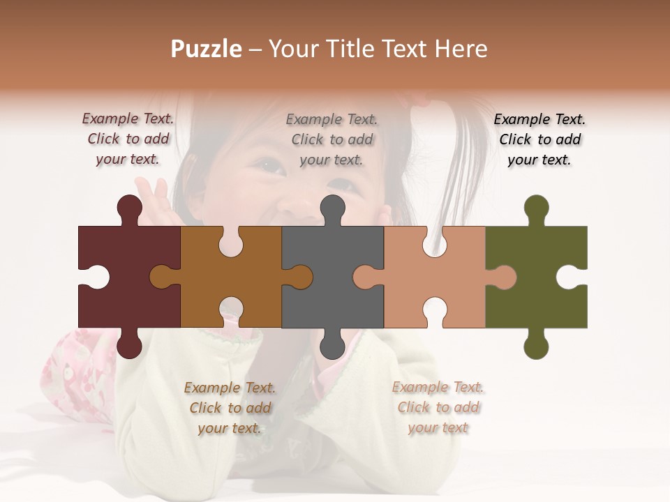 Little Asian Girl With A Smile PowerPoint Template