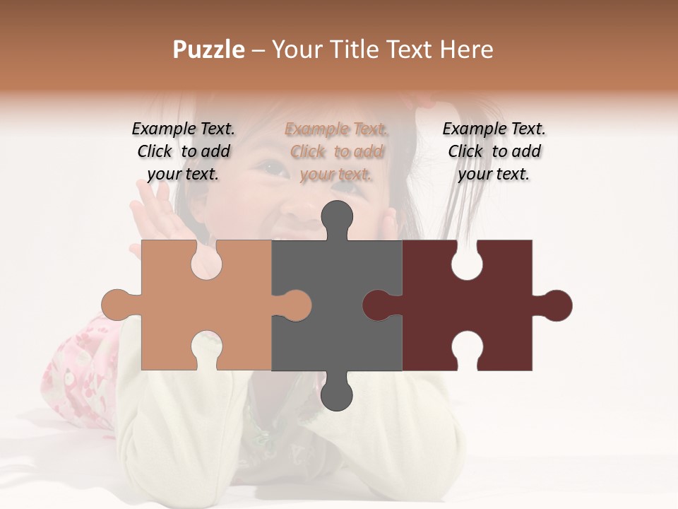 Little Asian Girl With A Smile PowerPoint Template