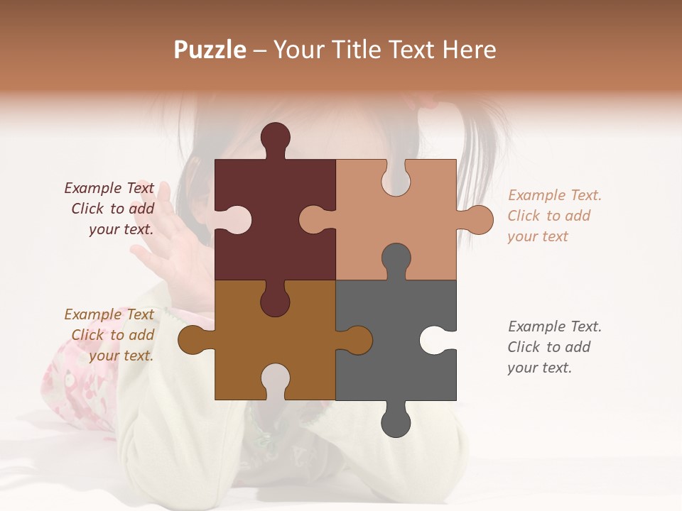 Little Asian Girl With A Smile PowerPoint Template