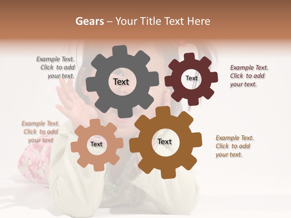 Little Asian Girl With A Smile PowerPoint Template