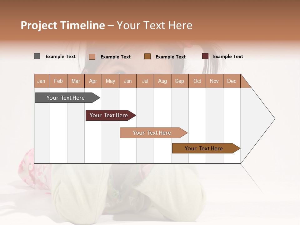 Little Asian Girl With A Smile PowerPoint Template