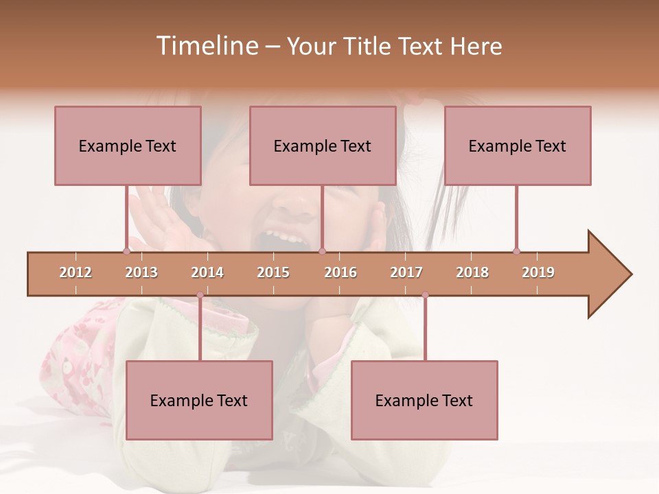 Little Asian Girl With A Smile PowerPoint Template