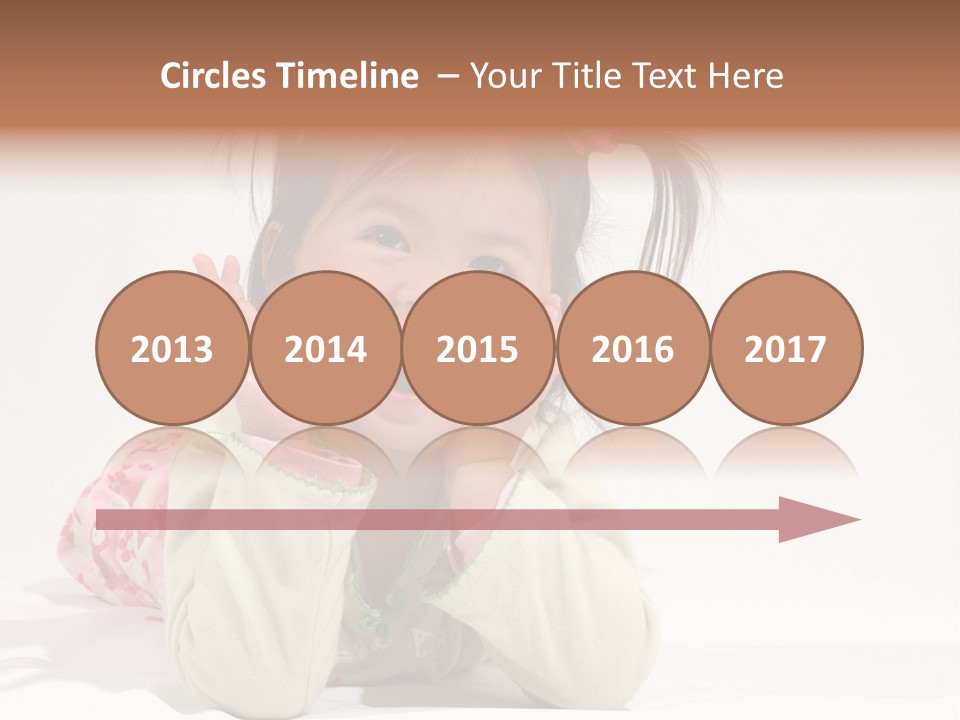 Little Asian Girl With A Smile PowerPoint Template