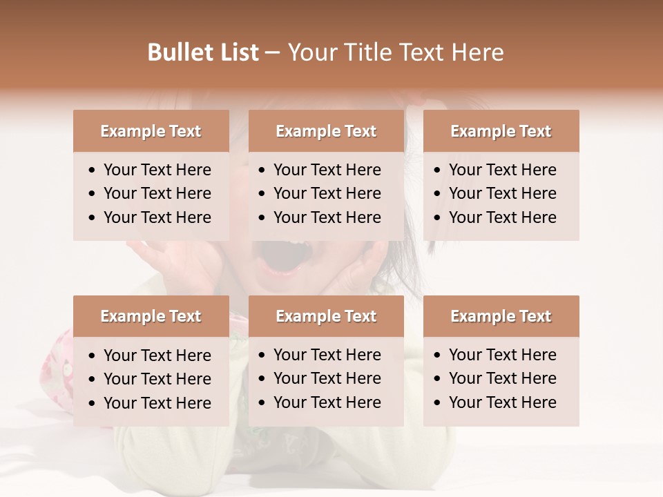 Little Asian Girl With A Smile PowerPoint Template