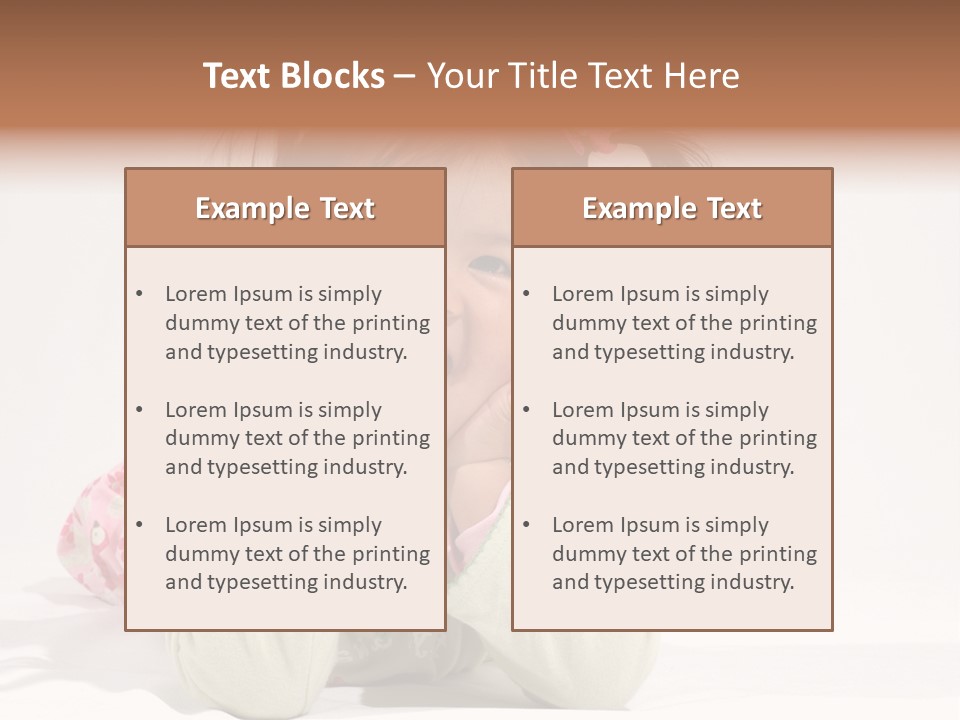 Little Asian Girl With A Smile PowerPoint Template