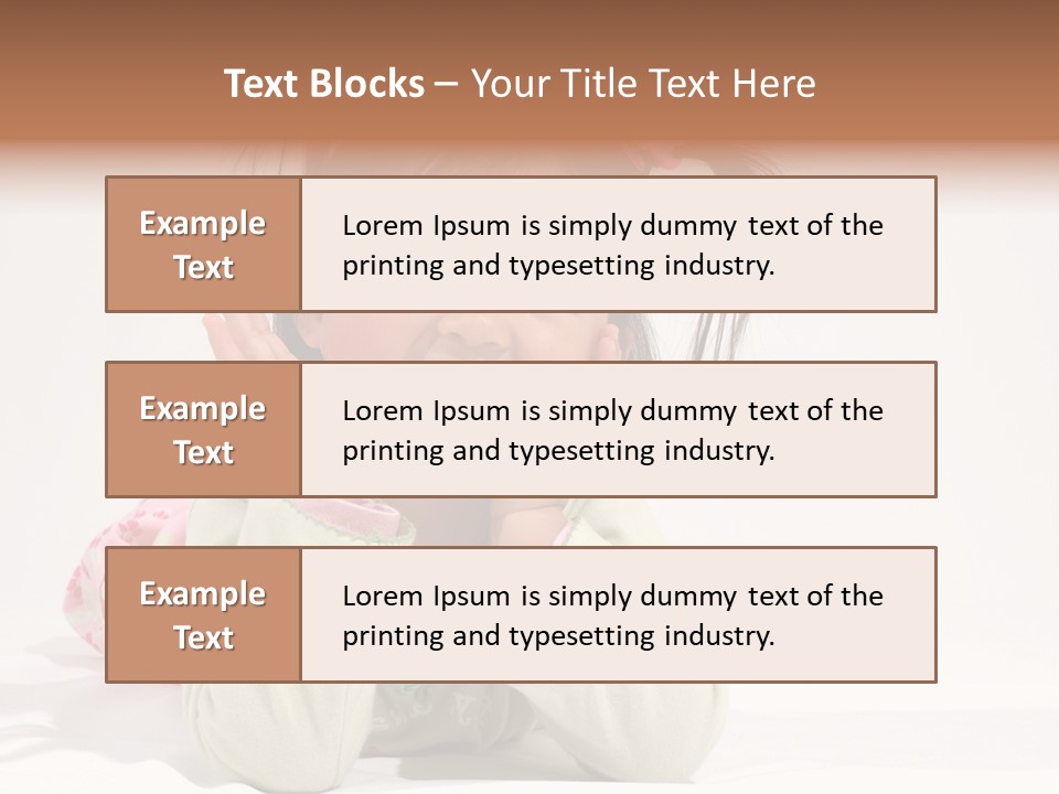 Little Asian Girl With A Smile PowerPoint Template