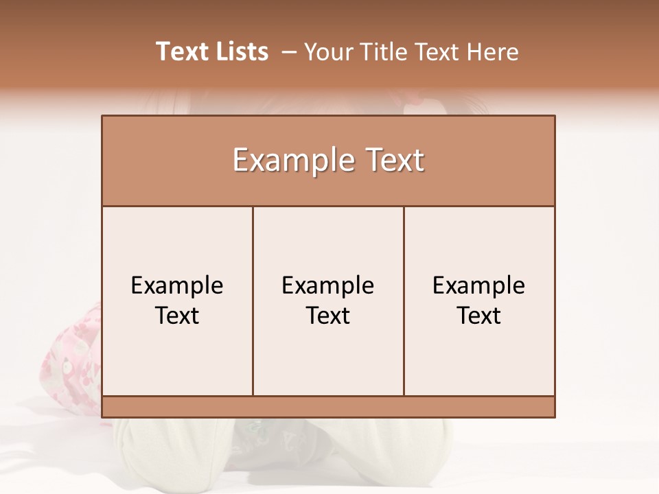 Little Asian Girl With A Smile PowerPoint Template