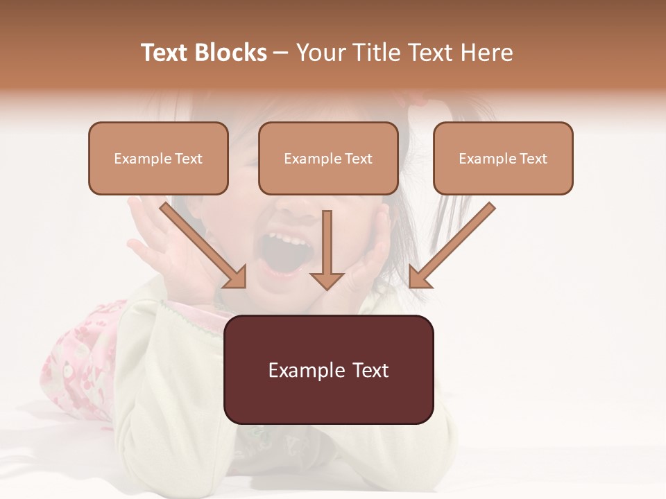 Little Asian Girl With A Smile PowerPoint Template