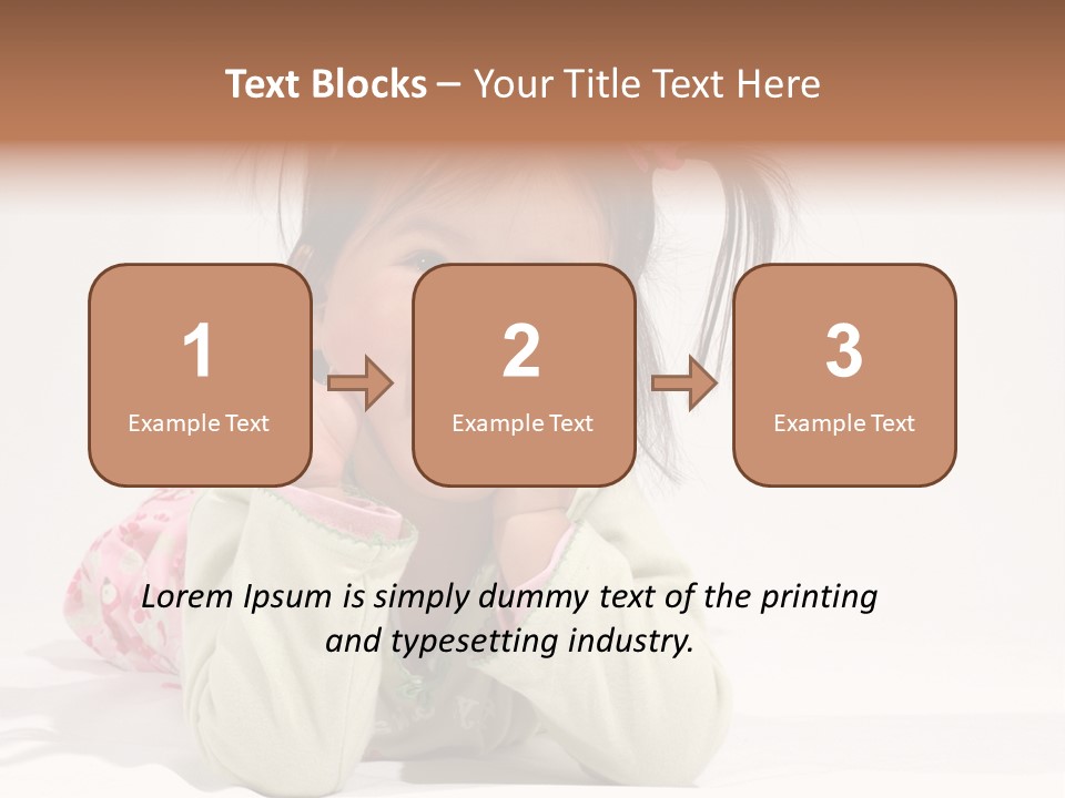 Little Asian Girl With A Smile PowerPoint Template