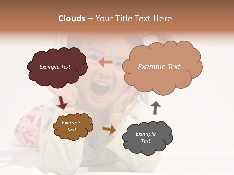 Little Asian Girl With A Smile PowerPoint Template