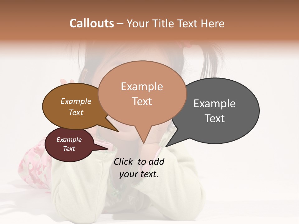 Little Asian Girl With A Smile PowerPoint Template