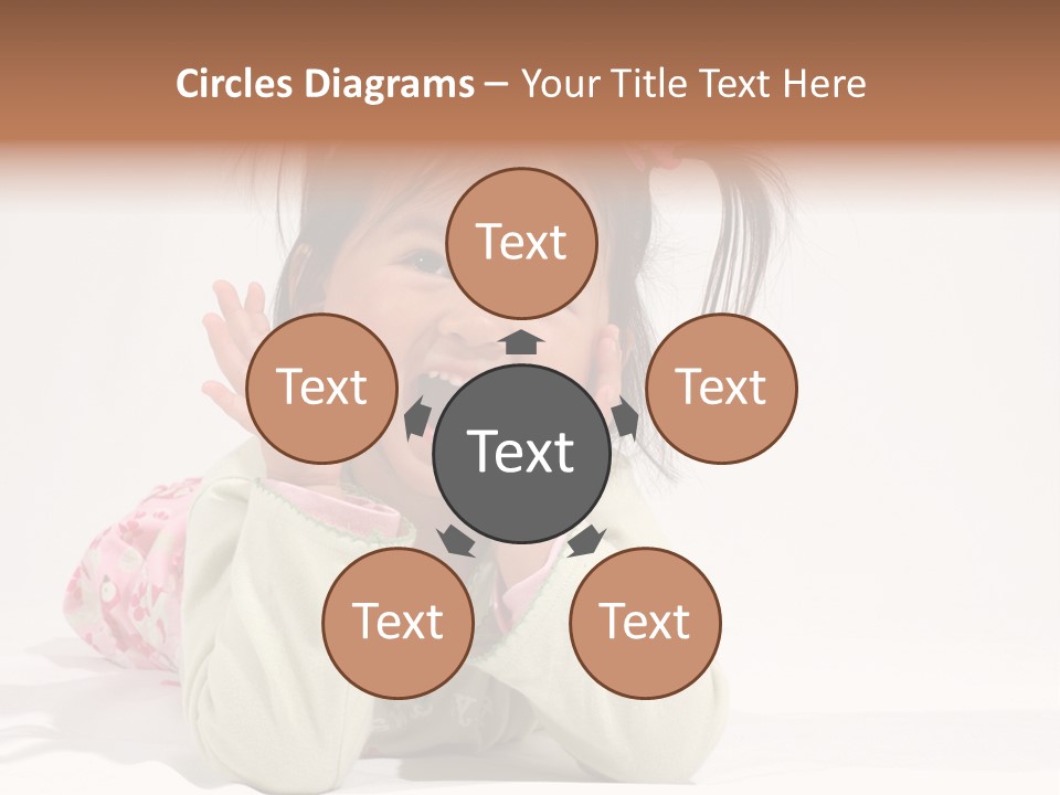 Little Asian Girl With A Smile PowerPoint Template