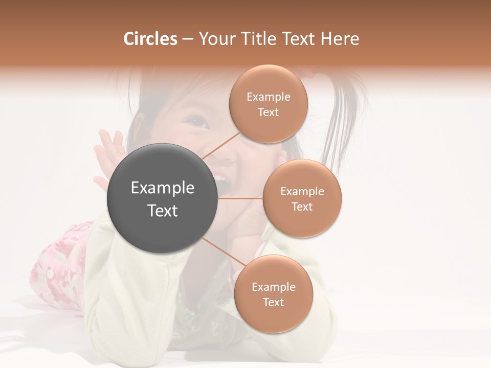 Little Asian Girl With A Smile PowerPoint Template