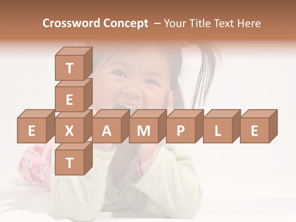 Little Asian Girl With A Smile PowerPoint Template