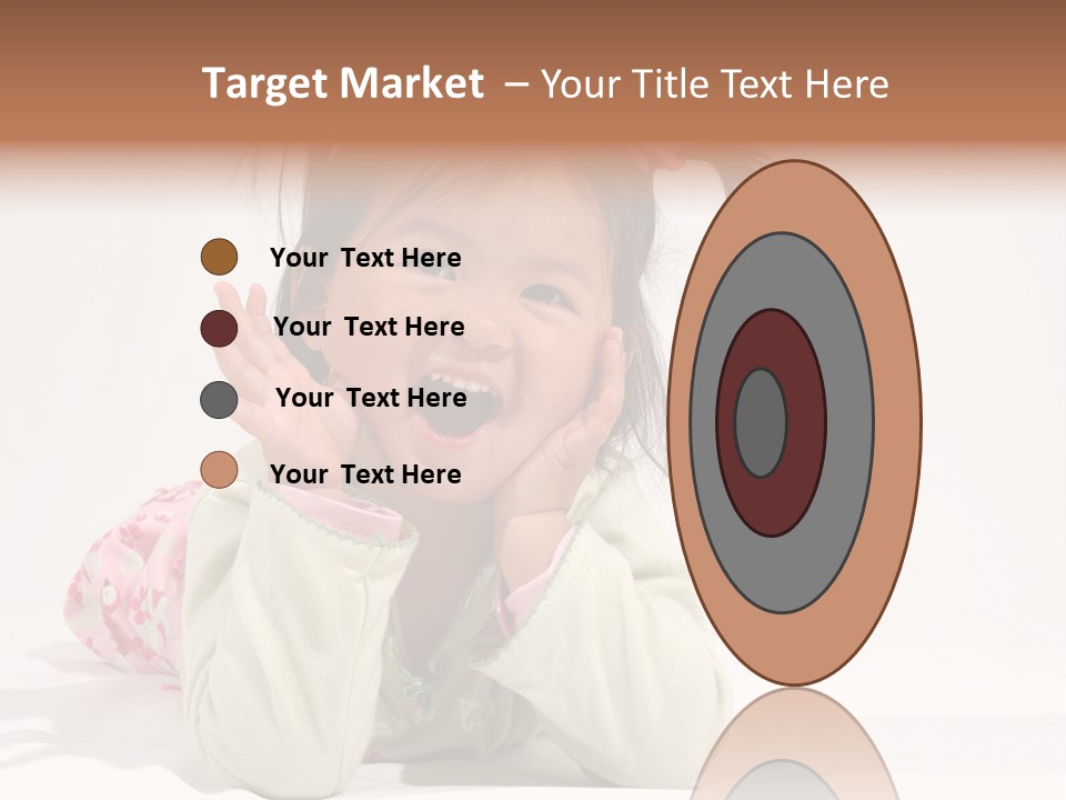 Little Asian Girl With A Smile PowerPoint Template