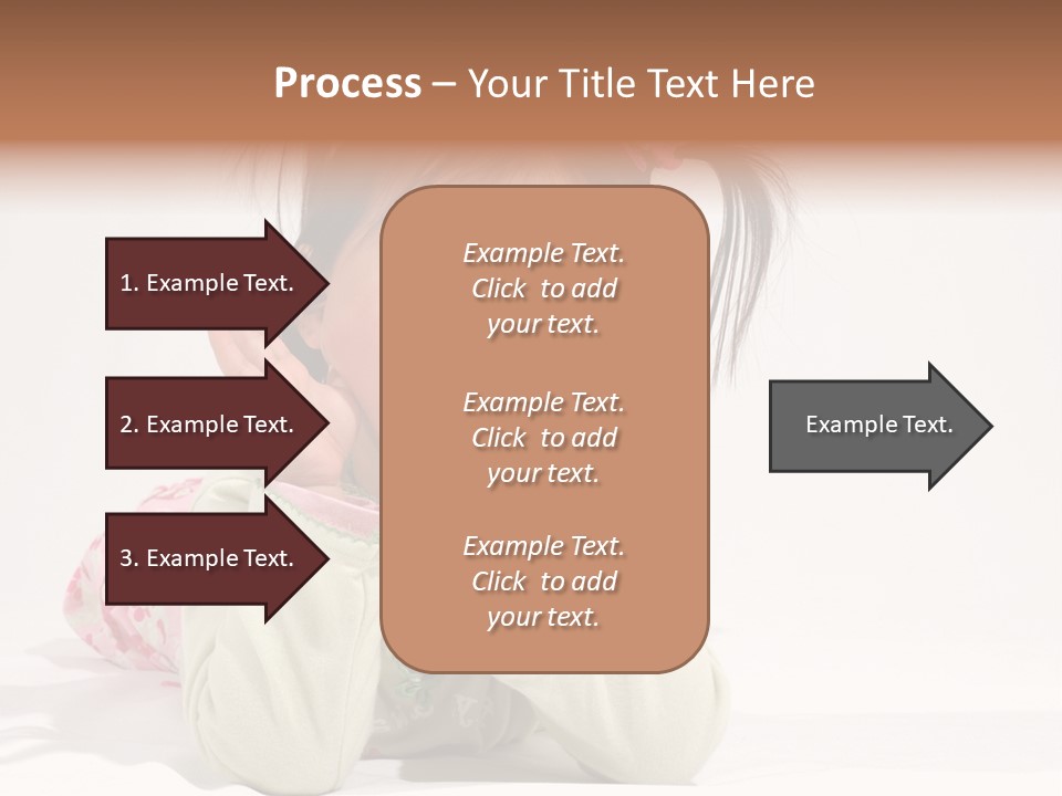 Little Asian Girl With A Smile PowerPoint Template