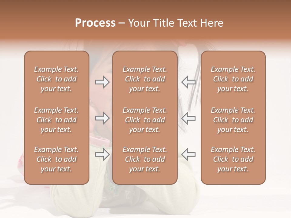 Little Asian Girl With A Smile PowerPoint Template