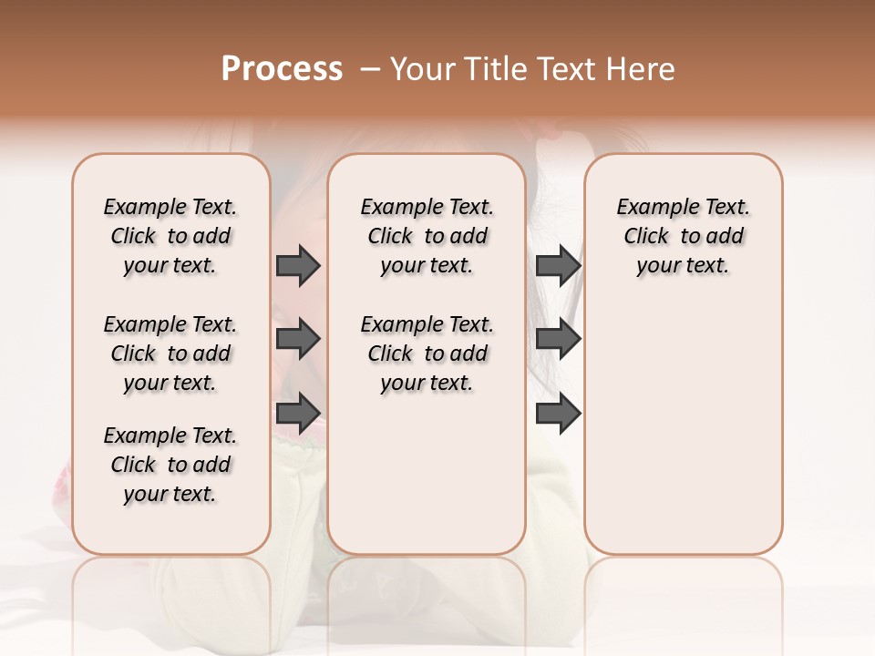 Little Asian Girl With A Smile PowerPoint Template